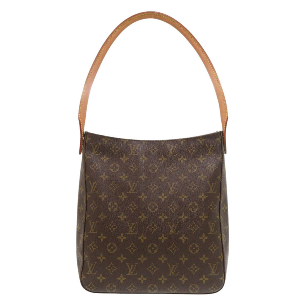 LOUIS VUITTON Authentic Brown Monogram Looping GM Shoulder Bag